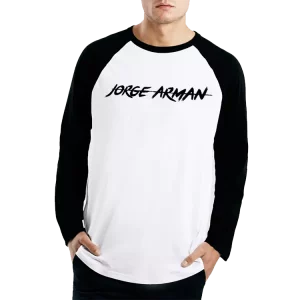 T-shirt Blanco y Negro con logotipo "Jorge Arman"