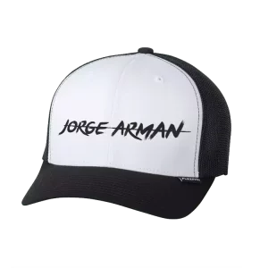 Gorra Blanco y Negro con logotipo "Jorge Arman"